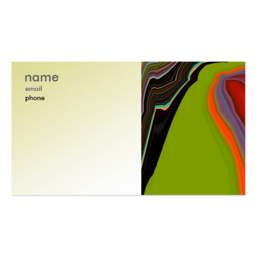 Abstract Artwork Business Card (front side)