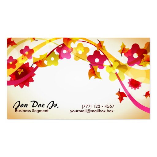 Abstract artwork business card (front side)