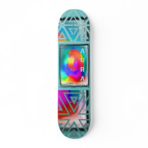 Abstract Aura 2- Customized Skateboard