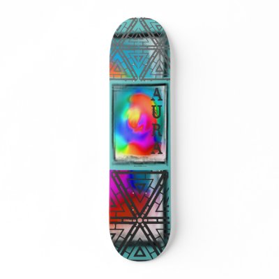 Abstract Aura 3- Customized - Customized Custom Skate Board by SherryHolderHunt