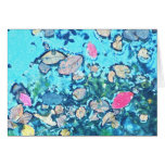 Abstract Autumn Pond Greeting or Note Card