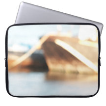 Abstract Background - De-focused Boats. Laptop Sleeves