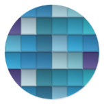 Abstract Background Round Sticker