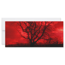Abstract Bald Tree Custom Rack Cards