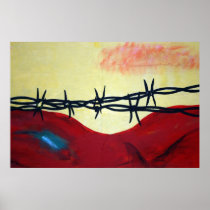 Abstract - barbed wire print
