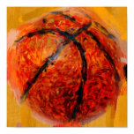 Abstract Basketball Poster