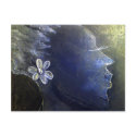 Abstract Beauty I - Female Postcard by lenoirdesigns Abstract Beauty I - Female Postcard