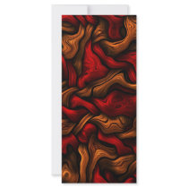 abstract bending intertwined 3d curves custom rack cards