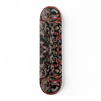 Abstract Bikes Skate Boards by Linandara