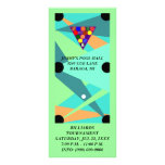 ABSTRACT BILLIARDS POOL GAME TABLE Rack Card