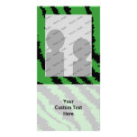 Abstract Black and Green Jungle Print Pattern. Photo Greeting Card