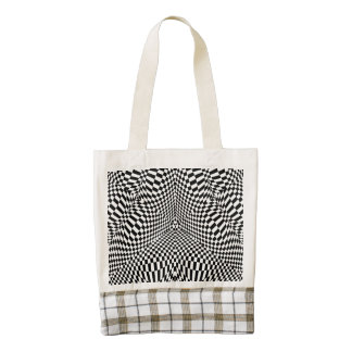 Black And White Checkered Tote Bags | Zazzle