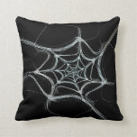 Abstract Black and White Fractal Pillow