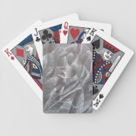 Abstract Black and White Poker Cards