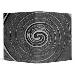 Abstract Black "Cyclone" Design Binders