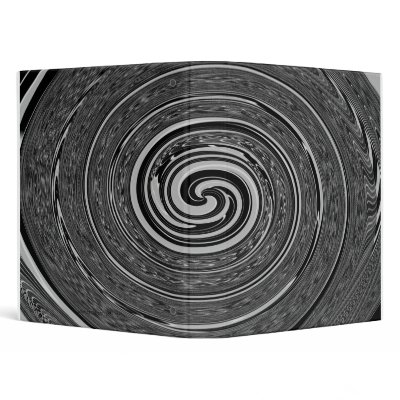 Abstract Black "Cyclone" Design Binders by bd5178