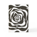 Abstract black white flower cards