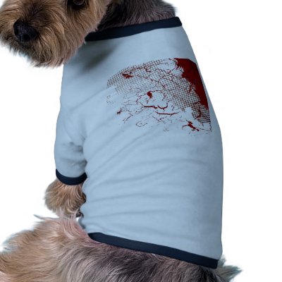 abstract blood dog tee by Nicemonkeysales