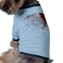 abstract blood dog tee