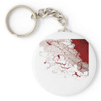 abstract blood key chain