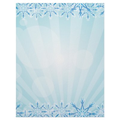 Abstract Blue Background Vector Graphic snowflakes Letterhead Design by CreativeColours