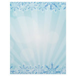 Abstract Blue Background Vector Graphic snowflakes Letterhead Design