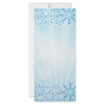 Abstract Blue Background Vector Graphic snowflakes Full Color Rack Card