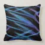 abstract blue black throw pillow pillows