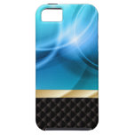 Abstract Blue Curves iPhone 5 Case