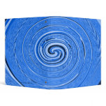 Abstract Blue "Cyclone" Design Binder