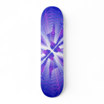 Abstract Blue Design: Vector Drawing: Skateboard