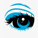 T-shirt abstrato dos olhos azuis by markmurphycreative T-shirt abstrato dos olhos azuis