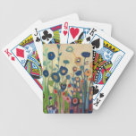 Abstract Blue Garden Playing Cards