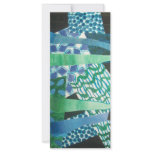 abstract blue green full color rack card