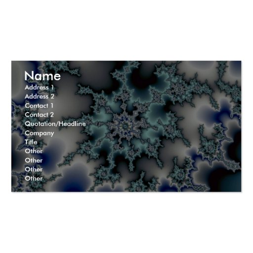 Abstract Blue-green starburst Business Card Template