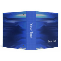 Abstract Blue Grid Binder