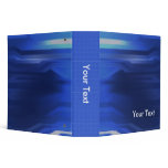 Abstract Blue Grid Binder