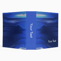 Abstract Blue Grid Binder