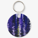 Abstract Blue Keychain keychain