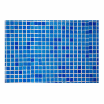 Abstract Blue Mosaic Photo Sculptures