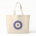 Abstract Blue Petals Kaleidoscope Art 1 bags by KaleidoscopeArt Abstract Blue Petals Kaleidoscope Art 1 bags
