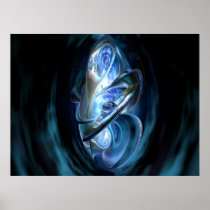 Abstract blue print