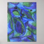 ABSTRACT BLUE print