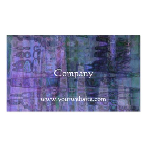 Abstract Blue, Purple, Green Business Card (back side)