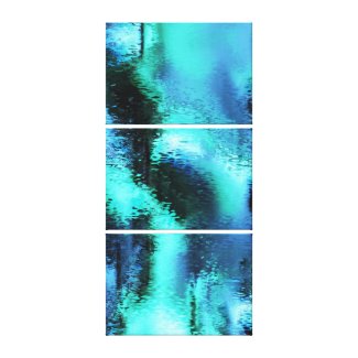 Abstract blue reflection gallery wrapped canvas