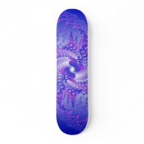 Abstract: Blue Spiral: Vector Drawing: Skateboard