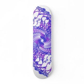 Abstract: Blue Spiral: Vector Drawing: Skateboard skateboard