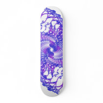 Abstract: Blue Spiral: Vector Drawing: Skateboard