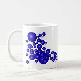 Abstract Blue Swarm mug