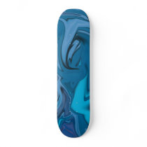 Abstract Blue Swirl Pattern Stateboard skateboards by JKdesigns Abstract Blue Swirl Pattern Stateboard skateboards